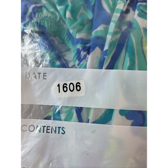 Lilly Pulitzer Marlisa Strapless Maxi Dress Palm Passage Print Size M Coastal - Picture 10 of 10